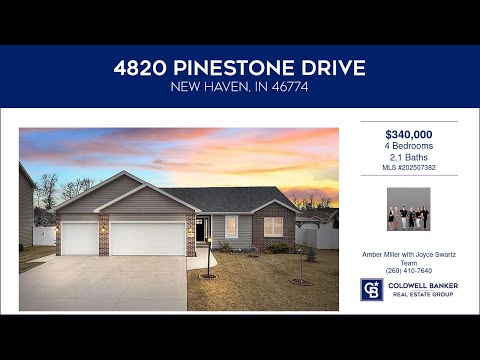 4820 Pinestone Drive, New Haven, IN home video tour