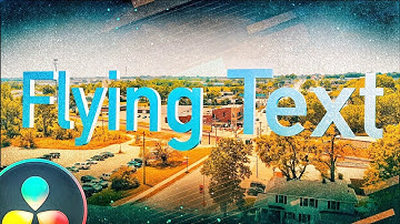 FLY Through Text | Resolve 16 Tutorial