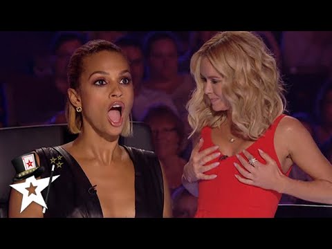 COMEDIC Magician STEALS Amanda Holden's BRA! | Magician's Got Talent