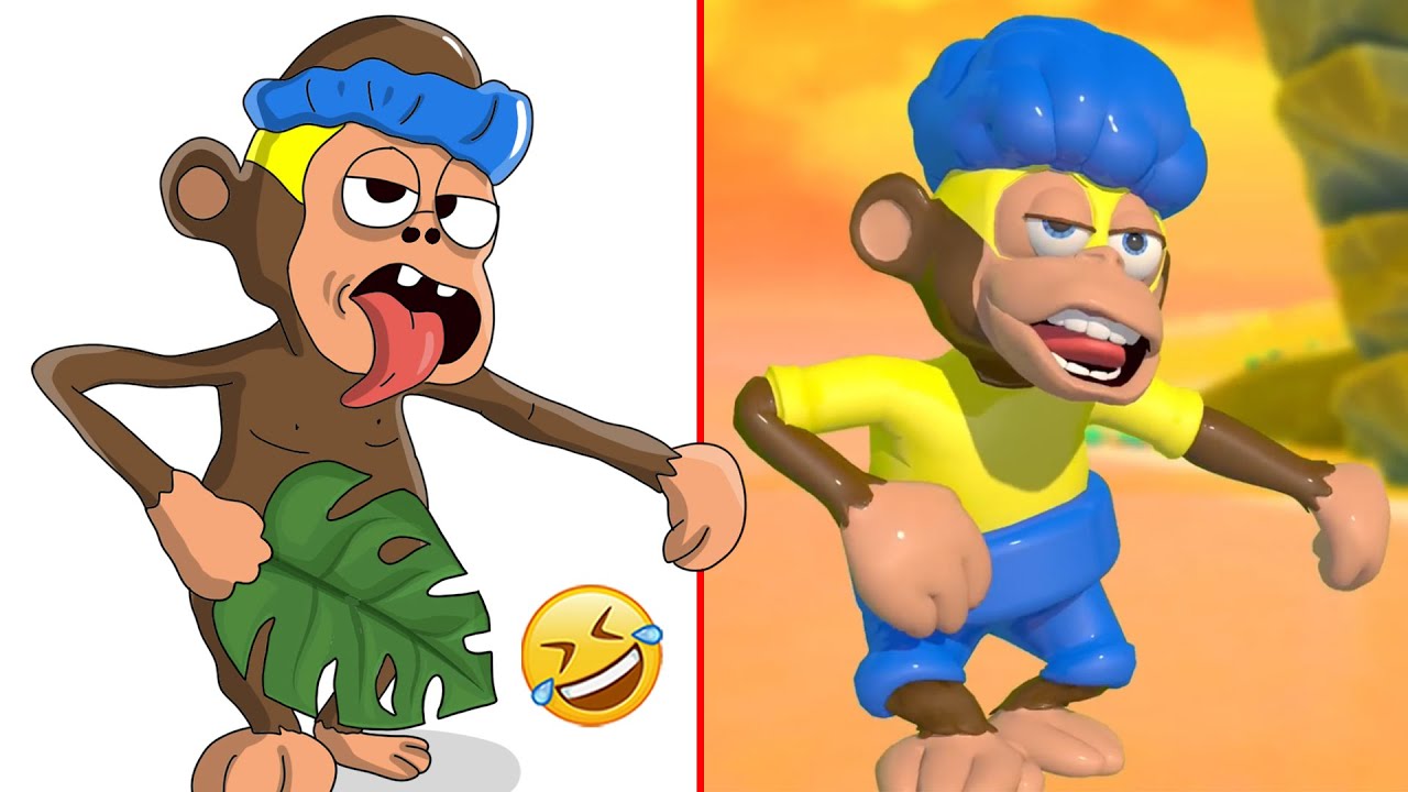 Monkey Puzzle Dance D Песня Billions Забавный рисунок Мем