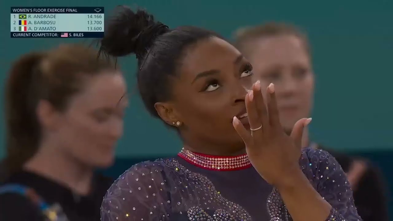 (NBC) Simone Biles FX EF 2024 Olympics