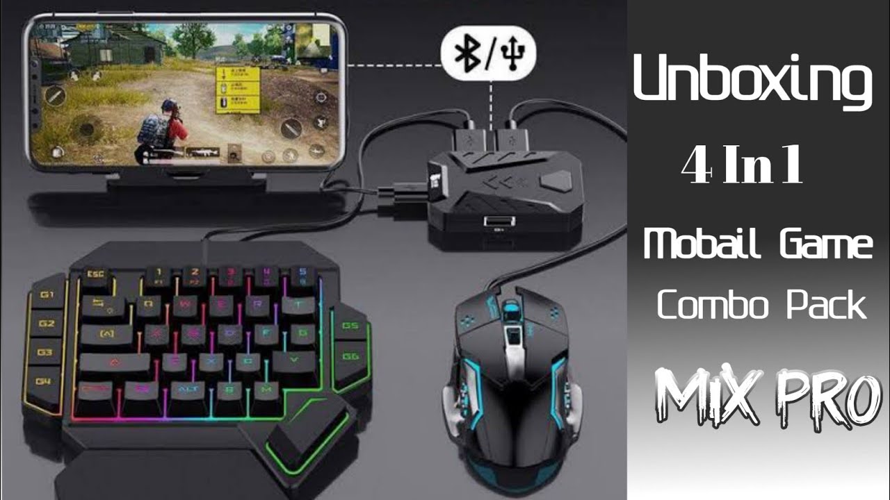 Клавиатура для PUBG mobile. 4 In 1 mobile game Combo Pack. Игровой набор Gamwing mix3 Pro. Keyboard Mix 4 in 1 game Combo Pack. Mobile game combo pack