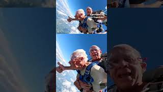 Watch this 90-year-old skydive in memory of his late wife