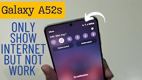 Galaxy A52s 5G Slow Internet Problem | Cellular Data Not Working Proper