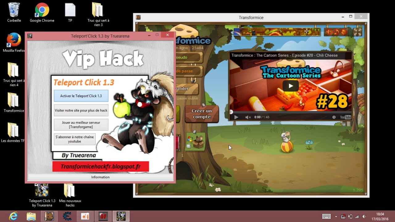 Transformice - Teleport'Click 1.3 by Truearena [OFF]