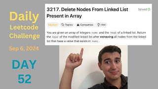 Daily LeetCode Challenge (Day 52): Delete Nodes From Linked List Present in Array