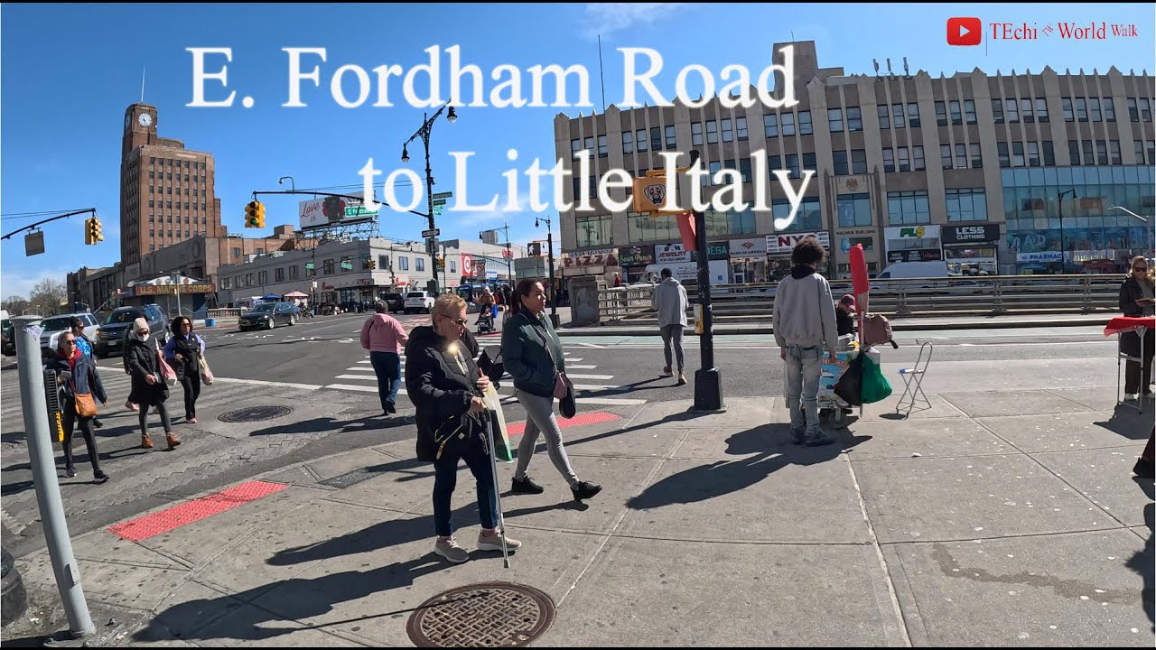 [4K] - Exploring E  Fordham Road to Little Italy, March 10, 2025