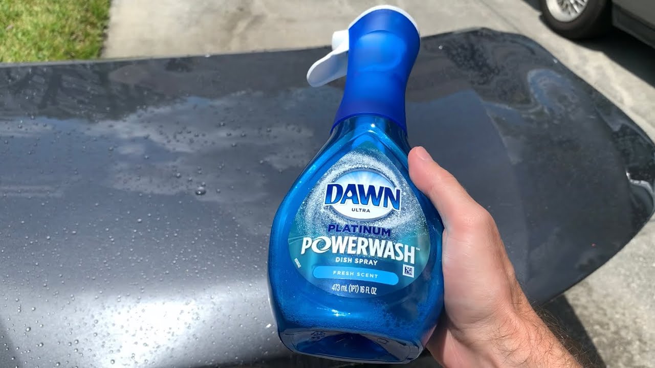Dawn Powerwash Strip Wash Test vs. Zymol Carbon Wax YouTube