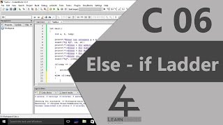C 06- Basic Calculator (else if) | Learn Things