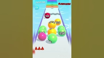 Ball Run 2048 Gameplay Android iOS All Levels | Ball Run 2048 level 50 | Game the Chain