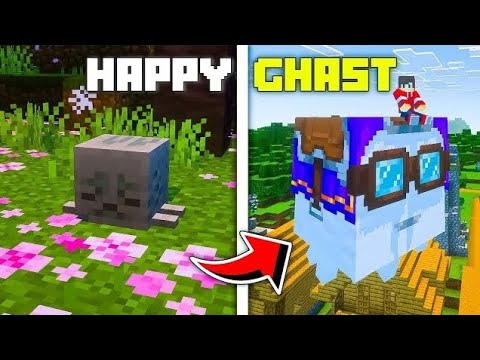 I found a happy ghast in Minecraft survival 2🔥 - YouTube