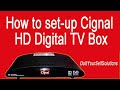 How to set up cignal digital tv box