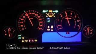 BMW F30/F31/F32/F33 Speedo Cluster Tacho Test