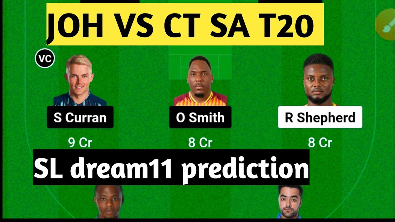 JOH vs CT dream11 prediction JOH vs CT dream11 team joh vs ct