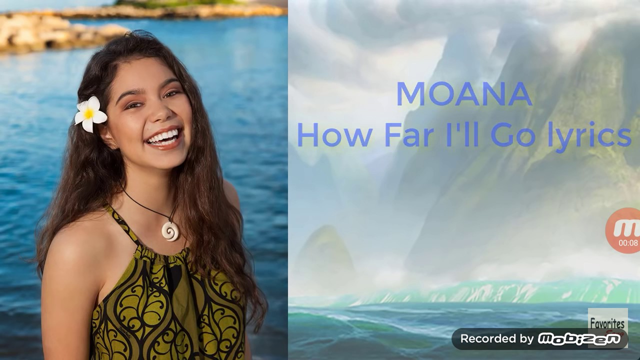 Moana How Far I'll Go (LYRICS) - YouTube