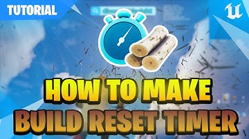 UEFN TUTORIAL | How To Make Build Reset Timer ⏱️