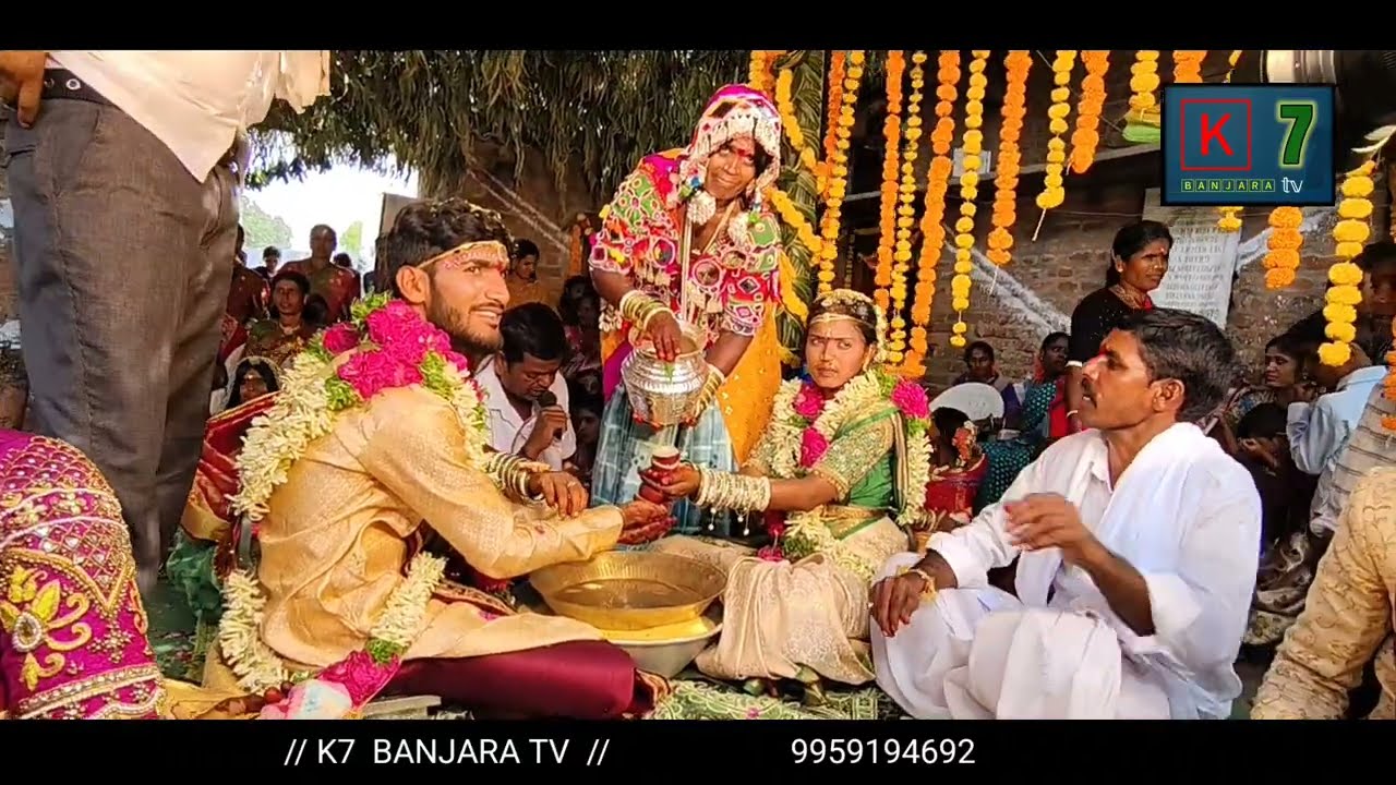 Full video //Banjara Marriage //Srikanth wed Navaneetha Shamsireddy Thanda Medak// K7 Banjara tv//