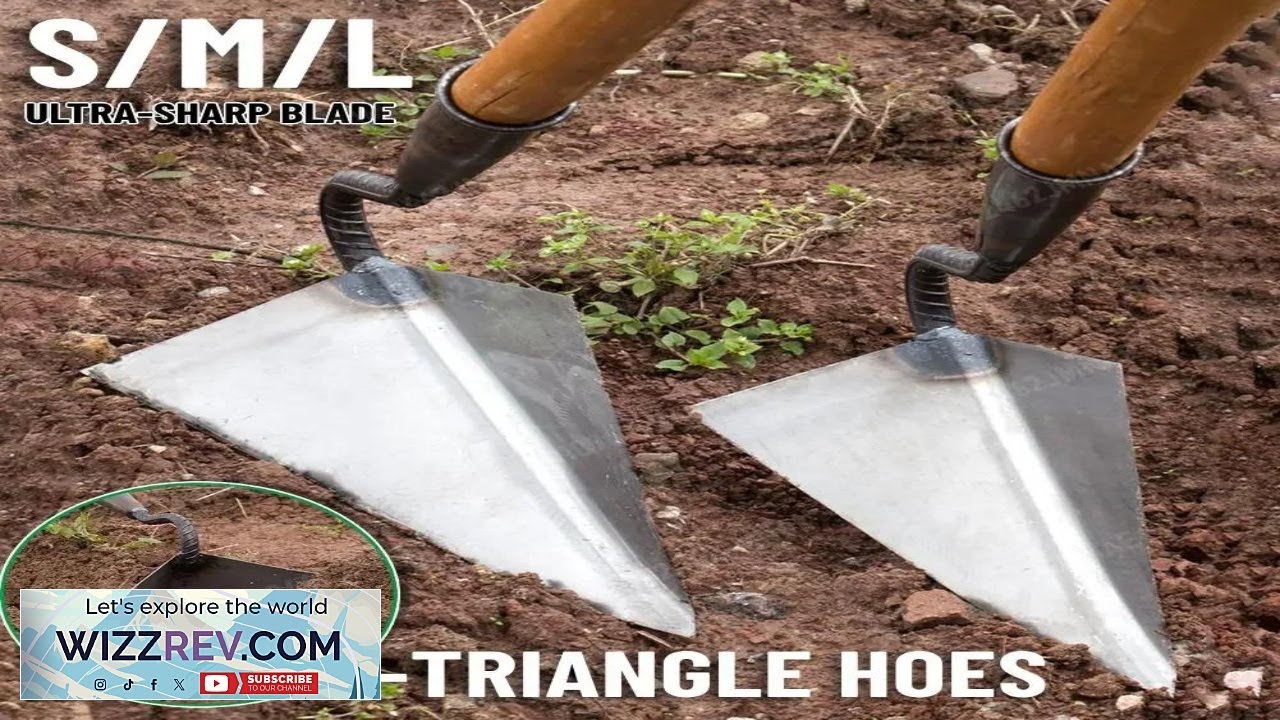 Small Tip Triangle Hoe Agricultural Land Turning Loose Soil Hoe Hand Plow Manual
