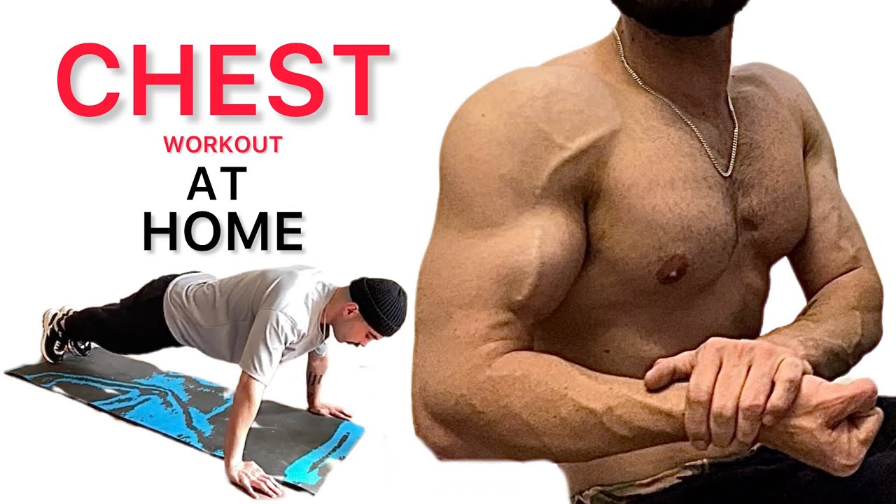 Chest workout at home no equipment - YouTube