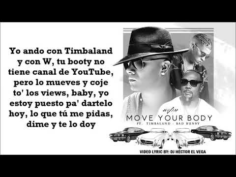 Move Your Body (Letra/Lyrics) - Wisin, Bad Bunny & Timbaland #VICTORY