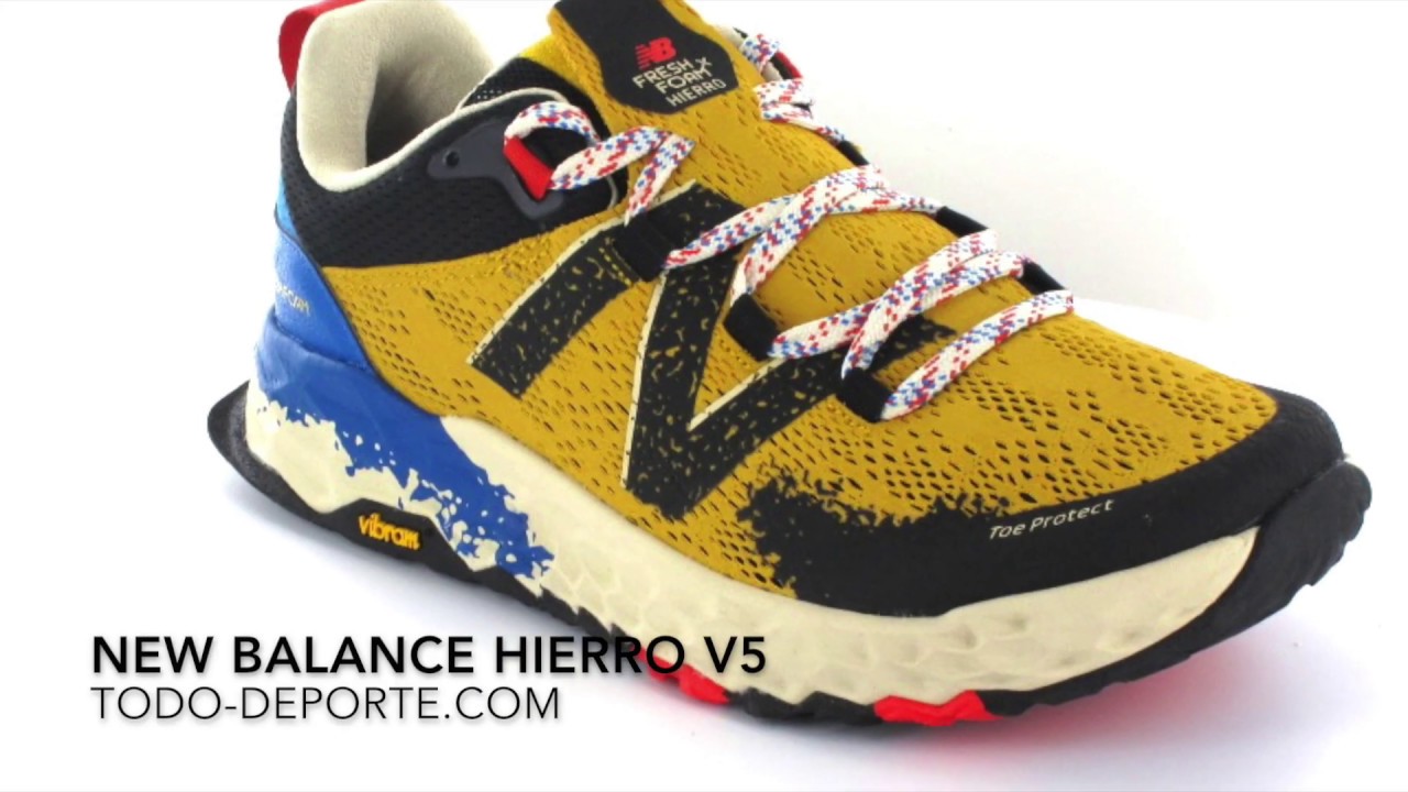 Desempacando Astrolabio Extracto New Balance Fresh Foam Hierro V5 - Zapatillas Trail Running Hombre oro l