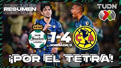 Resumen y goles l Santos 1-4 América l Liga Mx - CL2025 J3 l TUDN