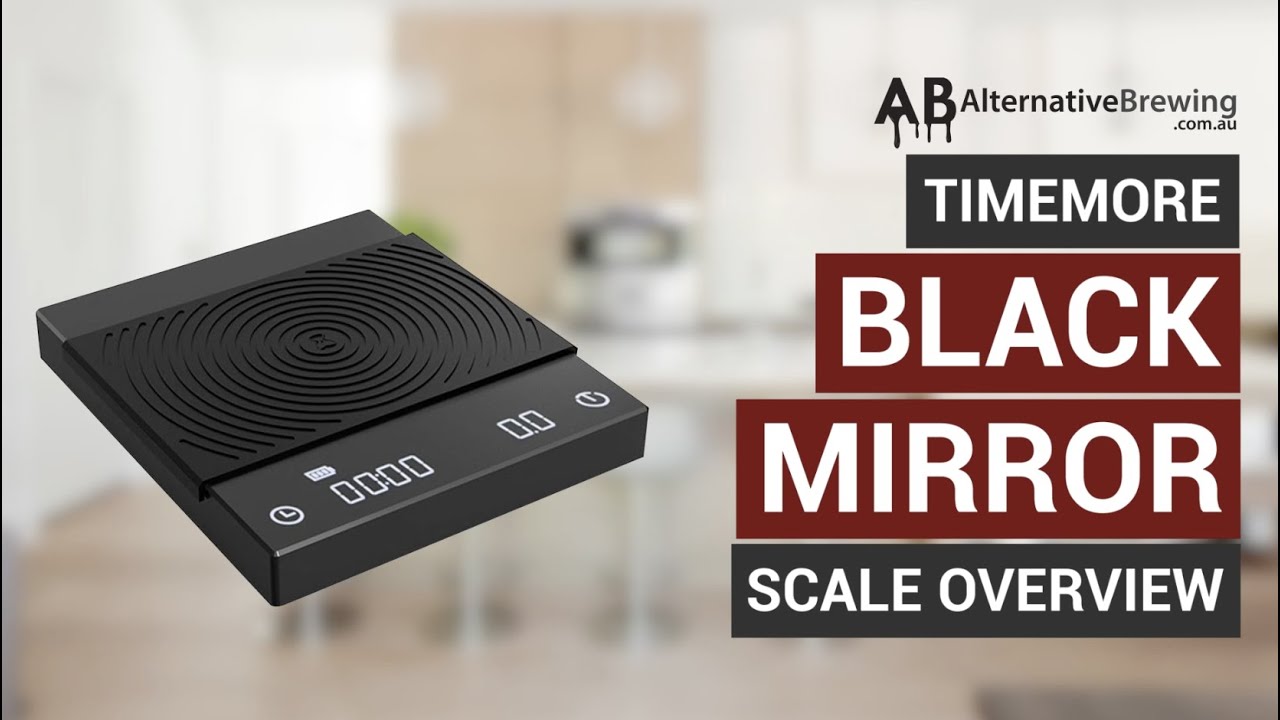 TIMEMORE Black Mirror Basic Plus Coffee Scale with Timer. Black