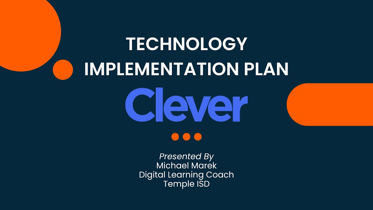 Technology Implementation Plan - Project 3 - EDTC 6342 - YouTube