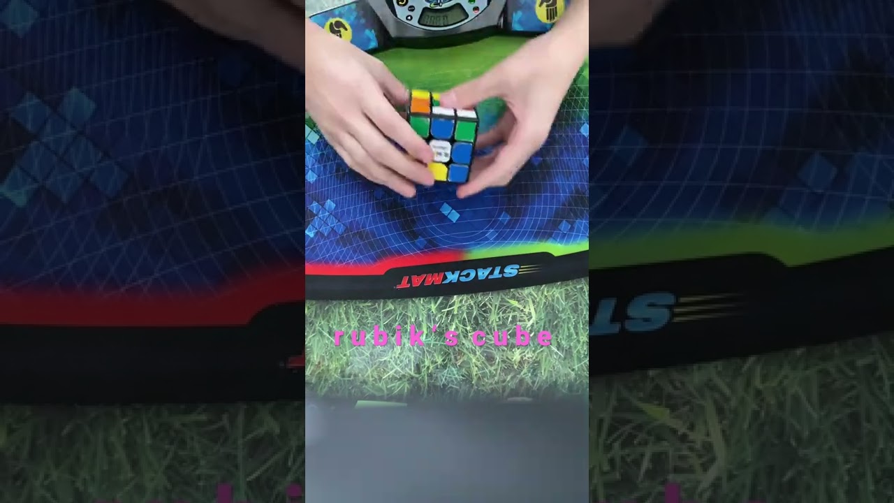 rubiks cube that is stightly off frame - 28.6 second solve