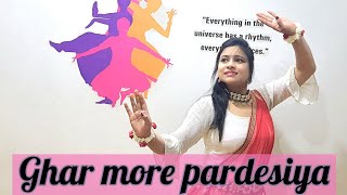 Download Lagu GHAR MORE PARDESIYA DANCE | KALANK | AALIYA,MADHURI, VARUN | semiclassical  @zeemusiccompany MP3