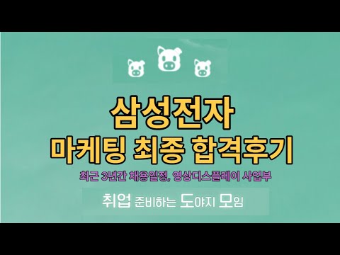 삼성전자 마케팅 3급 신입사원 합격 후기 최근 3년간 채용일정 면접결과발표 