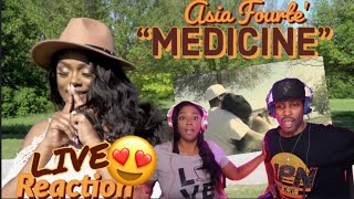 ASIA FOURTE MEDICINE REACTION (LIVE) | THE INTRO SONG IS OUT ASIAANDBJ