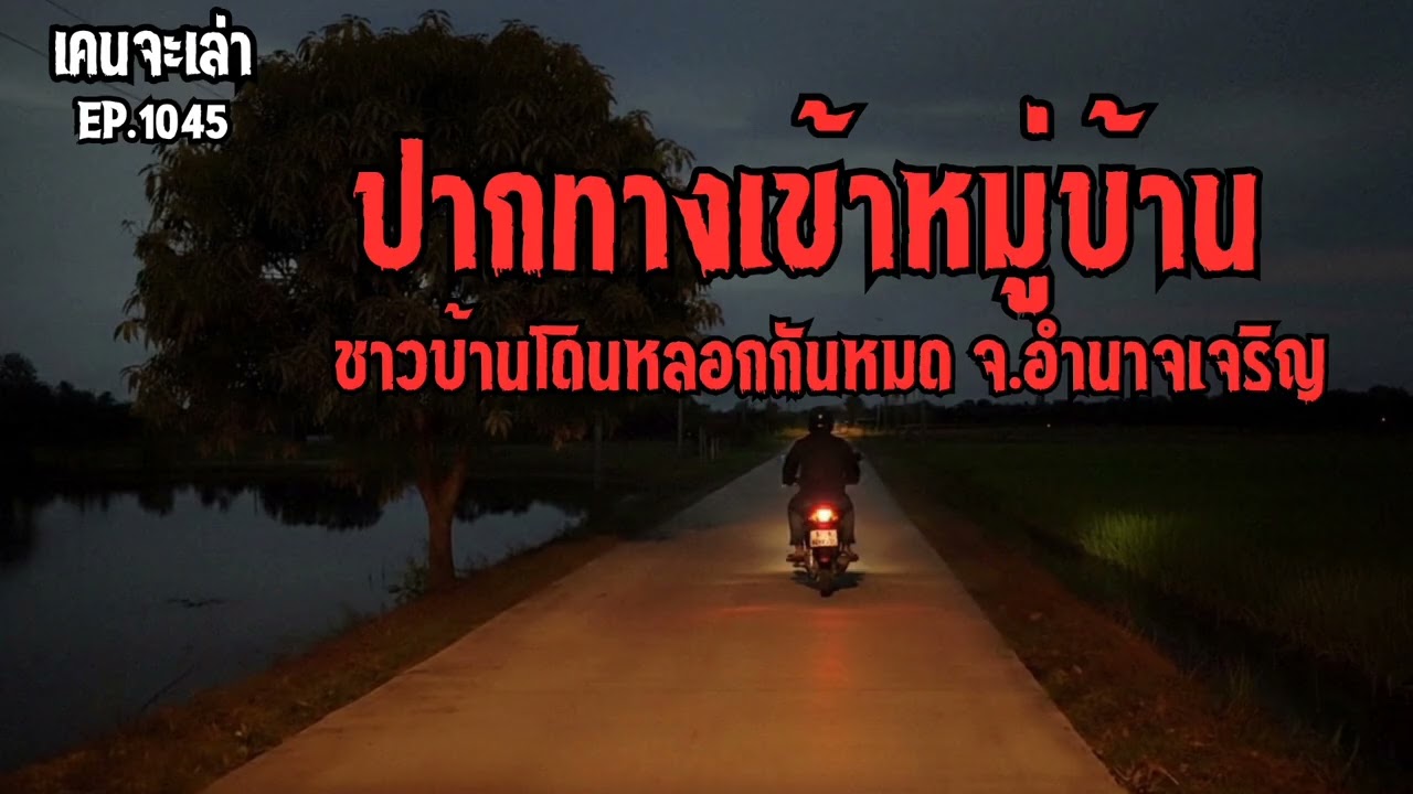 ปากทางเข้าหมู่บ้าน ชาวบ้านโดนหลอกกันหมด จ.อำนาจเจริญ | เรื่องผี EP.1045