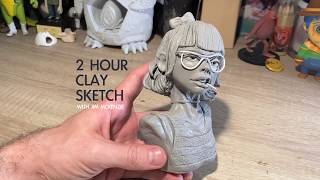 2 Hour Clay Sketch - Jim McKenzie Character Sculpting Time-lapse