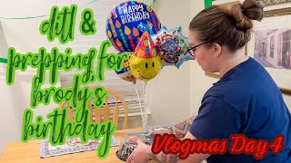 VLOGMAS DAY 4: A day in the life &amp; prepping for Brody&#39;s Birthday!