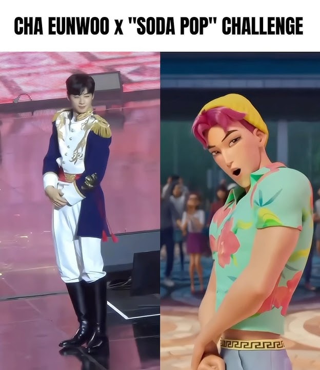 Cha Eunwoo x Soda Pop (Kpop Demon Hunters) Challenge ❤️‍🔥 #chaeunwoo #kpop #차은우