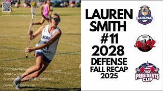 Lauren Smith '28 Fall/Winter Highlights 2025