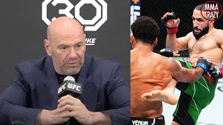 Dana White Reacts to Belal Muhammad defeating Gilbert Burns at UFC 288