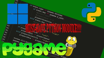 how to install pygame in python 3.10 (windows 10/11) 2022