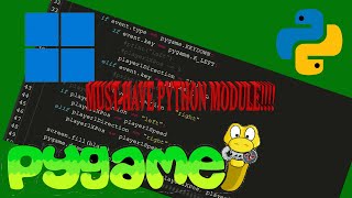 how to install pygame in python 3.10 (windows 10/11) 2022