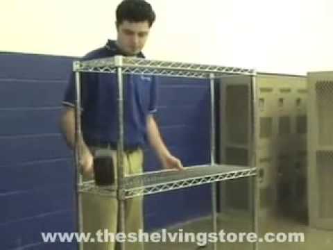 Chrome Wire Shelving Assembly Guide, Uline Wire Shelving Assembly Instructions