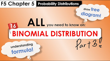 Lesson 16: BINOMIAL DISTRIBUTIONS [PART 3] | SPM Add Maths | F5 Chapter 5 Probability Distributions