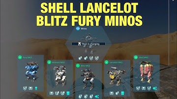 Shell Lancelot Blitz Fury Minos Gameplay Dreadnought | War Robots DSC Boot Camp Task 11 Demo