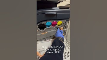 How to Open and Remove  Transfer Belt Xerox C8035/45/55 - Copier Maintenance  #xerox #sharp #konica