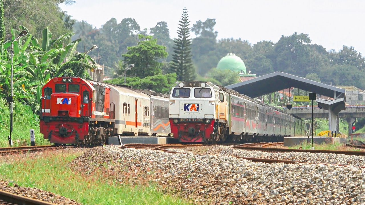 KERETA API PANJANG‼️ MENEMUKAN 18 KERETA API DI STASIUN BUMIAYU DAN JEMBATAN SAKALIBEL