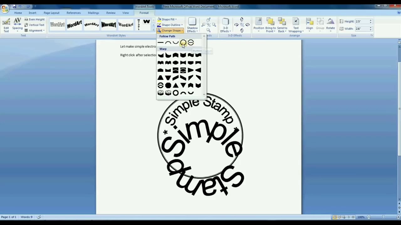 how-to-make-digital-stamp-in-ms-word-electronic-stamp-in-ms-word-youtube