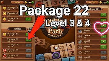 Roll the ball Hidden path || Master  || package 22 || Level 3 || Level 4 || All Level