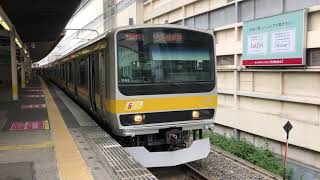 e231系0番台B82編成(機器未更新車)錦糸町駅発車