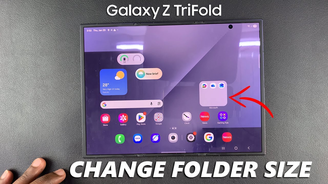 How To Resize App Folders On Samsung Galaxy Z TriFold - YouTube