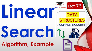 L73: Linear Search Algorithm | Example | Data Structures Lectures in Hindi